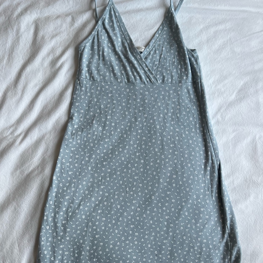 John Galt Womens Light Blue Amara Mini Dress